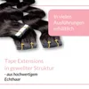 hair2heart Tape Extensions Echthaar Gewellt - 10 Tapes 2.5g Produktbild-Vorschau 3