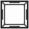 A top-down view of a black metal frame couch table with glass panels. Náhled obrázku produktu