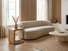 Table d'appoint WOHNLING, forme en C, en bois d'acacia Voir les images du produit 2