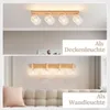 ZMH faretto da soffitto 4 fiamme plafoniera legno LED Anteprima dell’immagine prodotto 4