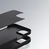 A close-up view of a black phone case, showing its layered construction and cutouts for the camera. Produktbild-Vorschau
