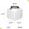 Garronda 100L Plastikfass 100L Weithalsfass mit Deckel Hahn Produktbild-Vorschau 3