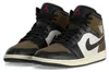 Nike Air Jordan 1 Mid sneakersy buty męskie brązowe Podgląd zdjęcia produktu 3