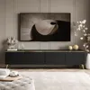 TV-Schrank CELINE 200 cm schwarz matt auf gerade goldenen Produktbild-Vorschau 4