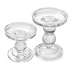 Clayre & Eef Kerzenständer Ø 9x9 cm Transparant Glas Produktbild-Vorschau 2