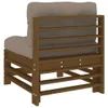 The Living Store Mittelsofa mit Kissen Honigbraun Produktbild-Vorschau 6