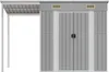 vidaXL Gartenhaus mit verlängertem Dach Hellgrau 277 x 107 Produktbild-Vorschau 3