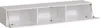 A white wall-mounted cabinet with three open compartments, each with a lift-up door supported by gas struts. Náhled obrázku produktu