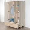Armadio per bambini a 3 ante, modello Sidney, con un'ampia Anteprima dell’immagine prodotto 4