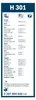 BOSCH - Limpiaparabrisas trasero doble KSN H301 Vista previa de la imagen del producto 4