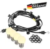 Illu-/Partylichterkette 5m - Außenlichterkette schwarz Made in Germany 10 warmweiße LED Kugellampen Produktbild-Vorschau