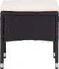 set da pranzo da giardino 5 pezzi in poly rattan nero Anteprima dell’immagine prodotto 2