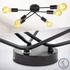 B.K.Licht Deckenleuchte Retro Vintage Schwarz max. 6 x 40W Produktbild-Vorschau 4