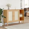 vidaXL Sideboard SENJA Rattan-Optik Braun 112x40x80 cm Produktbild-Vorschau 1