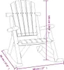 vidaXL Garten-Schaukelstuhl 69x96x101 cm Massivholz Fichte Produktbild-Vorschau 7