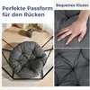 Vigevee Hängesessel mit Gestell Kissen - Hängestuhl Produktbild-Vorschau 3