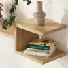 DECORTIE Fork Nowoczesny zestaw półek pływających dąb 75 x Podgląd zdjęcia produktu 4