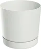TUBO P Weißer Blumentopf mit Sockel DPOP300-S449 Produktbild-Vorschau 1
