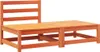 vidaXL Gartensofa ohne Armlehnen mit Kissen und Hocker Produktbild-Vorschau 4
