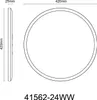Technical drawing of a circular light fixture with dimensions indicated. Podgląd zdjęcia produktu