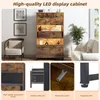 OKWISH Vitrine avec LED Bluetooth et Portes Acryliques à Voir les images du produit 5
