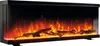 A black electric fireplace with realistic flame and log effects. Anteprima dell’immagine prodotto