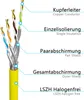 hb-digital CAT 7a Verlegekabel Ethernet 100m Datenkabel Produktbild-Vorschau 3