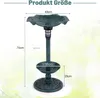 COSTWAY Mangeoire pour oiseaux avec lampe solaire, pot de Voir les images du produit 3
