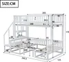 Merax Patrová postel 90x200cm/120x200cm se schody, Náhled obrázku produktu 7