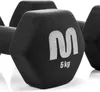 Meteor Hantel-Set 2x5 kg Gusseisen PVC Kurzhanteln Hexagon Produktbild-Vorschau 3