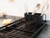 Geschirrabtropfgestell schwarz mit Auffangschale Produktbild-Vorschau 5