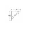 Regalhalter 150x150 mm Regalträger Regalwinkel Wandkonsole Produktbild-Vorschau 4