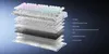 An exploded view diagram of a mechanical keyboard, showing its layered internal components. Produktbild-Vorschau