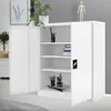 ML-Design Aktenschrank abschließbar, 90x40x109 cm Weiß, Produktbild-Vorschau 1