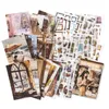 Simno livre d’autocollants vintage, 50 feuilles – Temps de Voir les images du produit 5