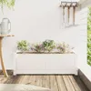 vidaXL Pflanzkübel Weiß 90x31x31 cm Massivholz Kiefer Produktbild-Vorschau 3