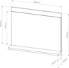 Koupelnové zrcadlo 'Krildihana' s poličkou 60 x 50 x 12 cm Náhled obrázku produktu 3