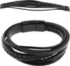 Geflochtenes Lederarmband Herren, Premium Lederarmband für Produktbild-Vorschau 3