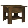 vidaXL Stolik kawowy dąb wędzony 55x55x42 cm materiał Podgląd zdjęcia produktu 1