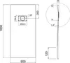 SONNI SMC Piatti doccia per bagno 90x160cm Piatto doccia Anteprima dell’immagine prodotto 7