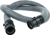 A gray, flexible hose with black connectors on each end, laid out in a curved shape against a white background. Produktbild-Vorschau