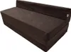 A brown folding mattress on a white background. Produktbild-Vorschau