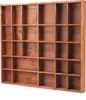 Woodweaver Étagère en bois marron, 28 compartiments, 45 x Voir les images du produit 1