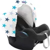 A baby car seat with a star-patterned sun canopy. Náhled obrázku produktu