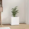 vidaXL květináč bílý 40x40x40 cm Materiál dřevo Náhled obrázku produktu 2