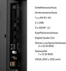 A list of technical specifications and connections for a television. Produktbild-Vorschau