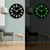 Funkuhr Wand Leuchtend mit Großen Zahlen, für Wohnzimmer, Produktbild-Vorschau 5