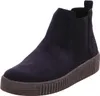 A single blue Chelsea boot with a platform sole is shown against a white background. Voir les images du produit