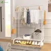 VOUNOT® Doppelt Kleiderständer, Metall Kleiderstange Produktbild-Vorschau 6