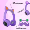 Kabellose LED-Kopfhörer mit Katzenohr-Design, Mikrofon, Produktbild-Vorschau 5